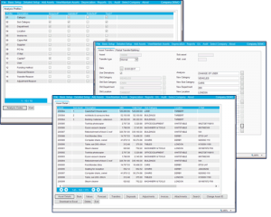 FMIS Asset Tracking Screens