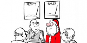 If Santa were an accountant Cartoon 2