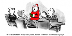 If Santa were an accountant cartoon 1