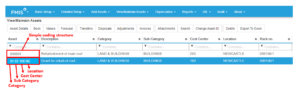 Fixed Asset coding example
