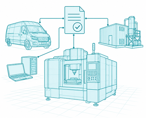 Business machinery, vehicles and IT equipment connected to an approved capital allowances record