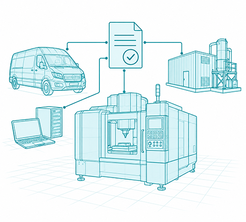Business machinery, vehicles and IT equipment connected to an approved capital allowances record